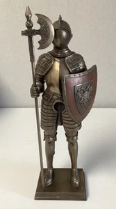 Veronese Medieval Knight With Halberd and Double Eagle Shield 33cm - Picture 1 of 10