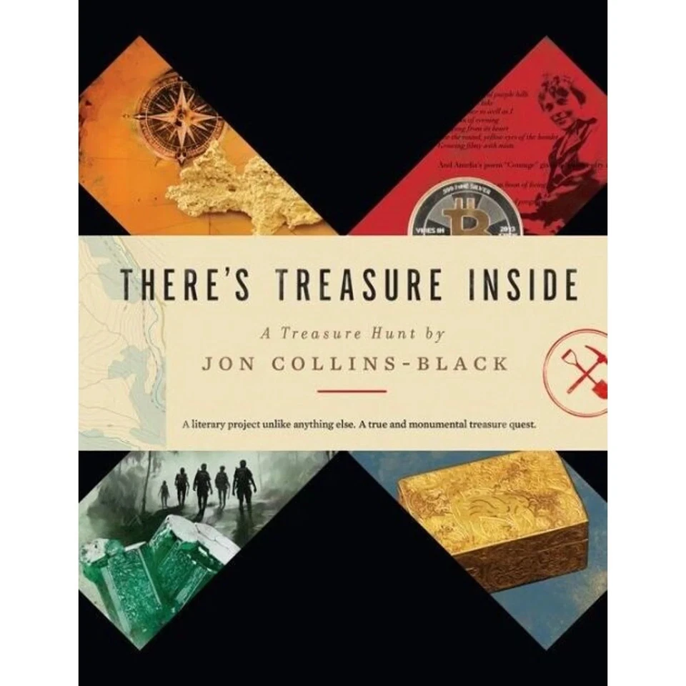 There's Treasure Inside A Treasure Hunt Jon Collins Hardcover - VERY GOOD