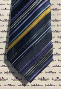 JOHN SPARKS Navy Multicolor Striped Design Neck Tie 3.5”(New Without Tags) - Picture 1 of 3