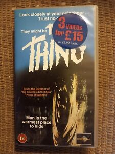The Thing - VHS Video - Certificate 18 - 1982 - Kurt Russell - John Carpenter