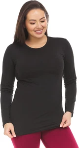 Long Sleeve Thermal Shirts for Women Cold Weather, Womens Thermal Underwear Tops - Picture 1 of 12