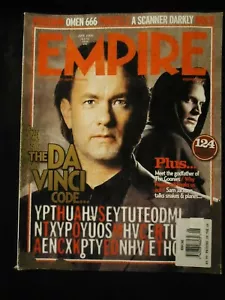 Rivista EMPIRE 2006 Giugno Tom Hanks DaVinci Codice Goonies Poseidon Omen 666 Pirata - Foto 1 di 4