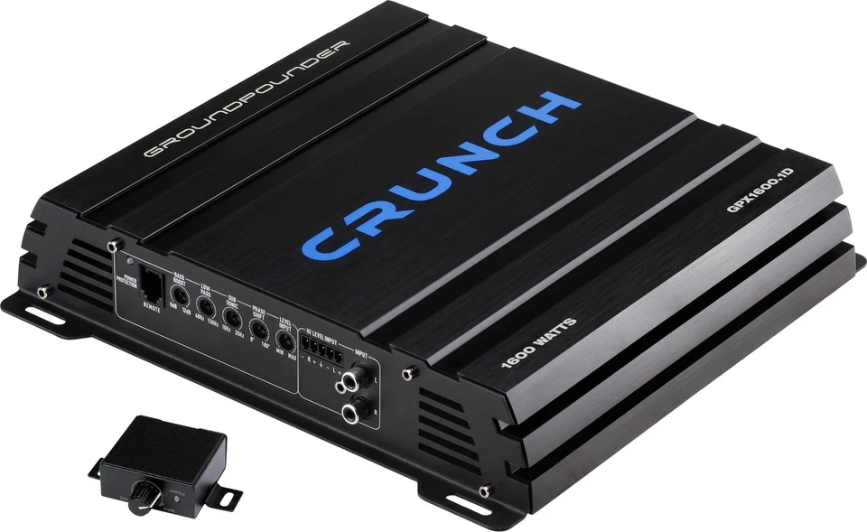Mono 1-Kanal Digital Endstufe Crunch GPX1600.1D für Subwoofer Bass 1600W