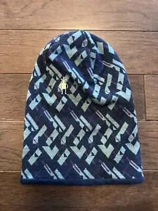 Youth SMARTWOOL Blue Purple Merino Wool Winter Beanie Hat One Size - Picture 1 of 3