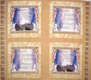 Amazing Grace Pillow Panel 100% Cotton 45" x 36" Fabric Panel Springs Creative - Picture 1 of 1