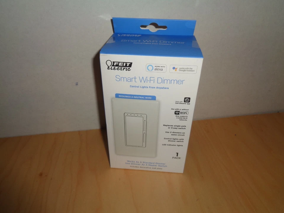 NEW Feit SMART Wi-Fi LED Light Dimmer 3-WAY Switch Amazon ALEXA GOOGLE HOME - Image 1 of 1
