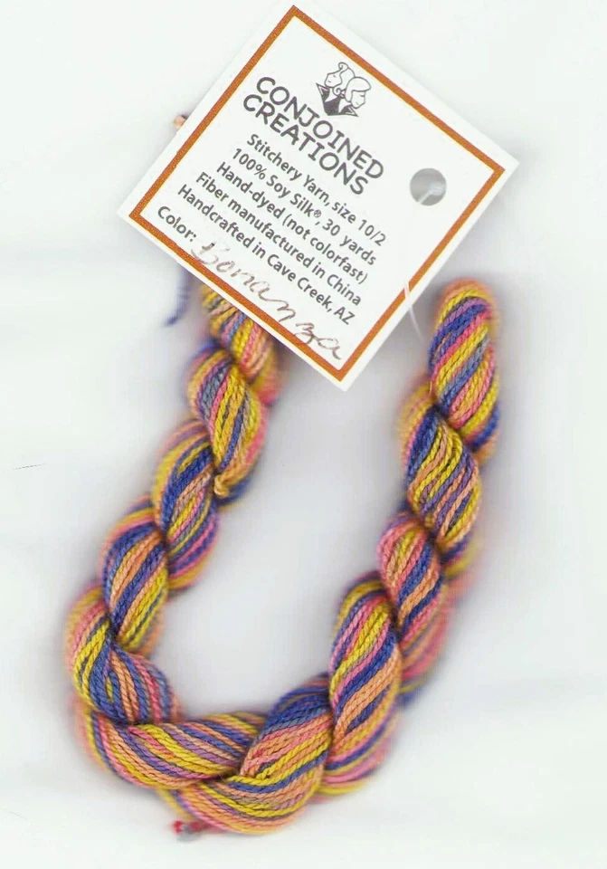 Silk Hand-Dyed Thread 30 Yd Conjoined Creations Bonanza Multi Cross Stitch - Image 1 of 1