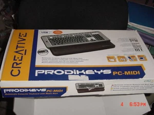 Creative Labs Prodikeys PC-MIDI CF0040 combo Music & QWERTY Keyboard USB I/F - Picture 1 of 4