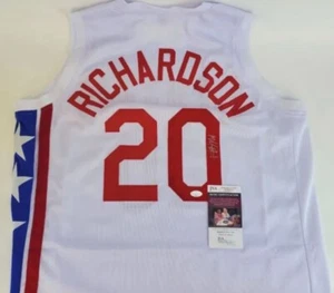 Michael Ray Richardson Autographed Custom Jersey - New Jersey Nets - JSA - Picture 1 of 3