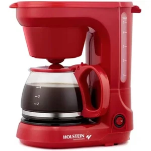 5-Cup Red Coffee Maker: Start Your Morning Right - Picture 1 of 6