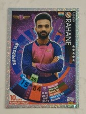 Ajinkya Rahane Cricket Foil IPL Attax Cricket Trade Card not signed topps