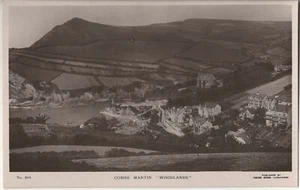 GLOSSY LOCAL POSTCARD C1920s COMBE MARTIN WOODLANDS TWISS BROS ARCADE ILFRACOMBE - Picture 1 of 2