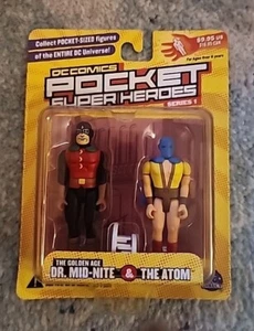 DC Comics Pocket Super Heroes Series 1 Golden Age Dr. Mid-Nite & The Atom New - Picture 1 of 12