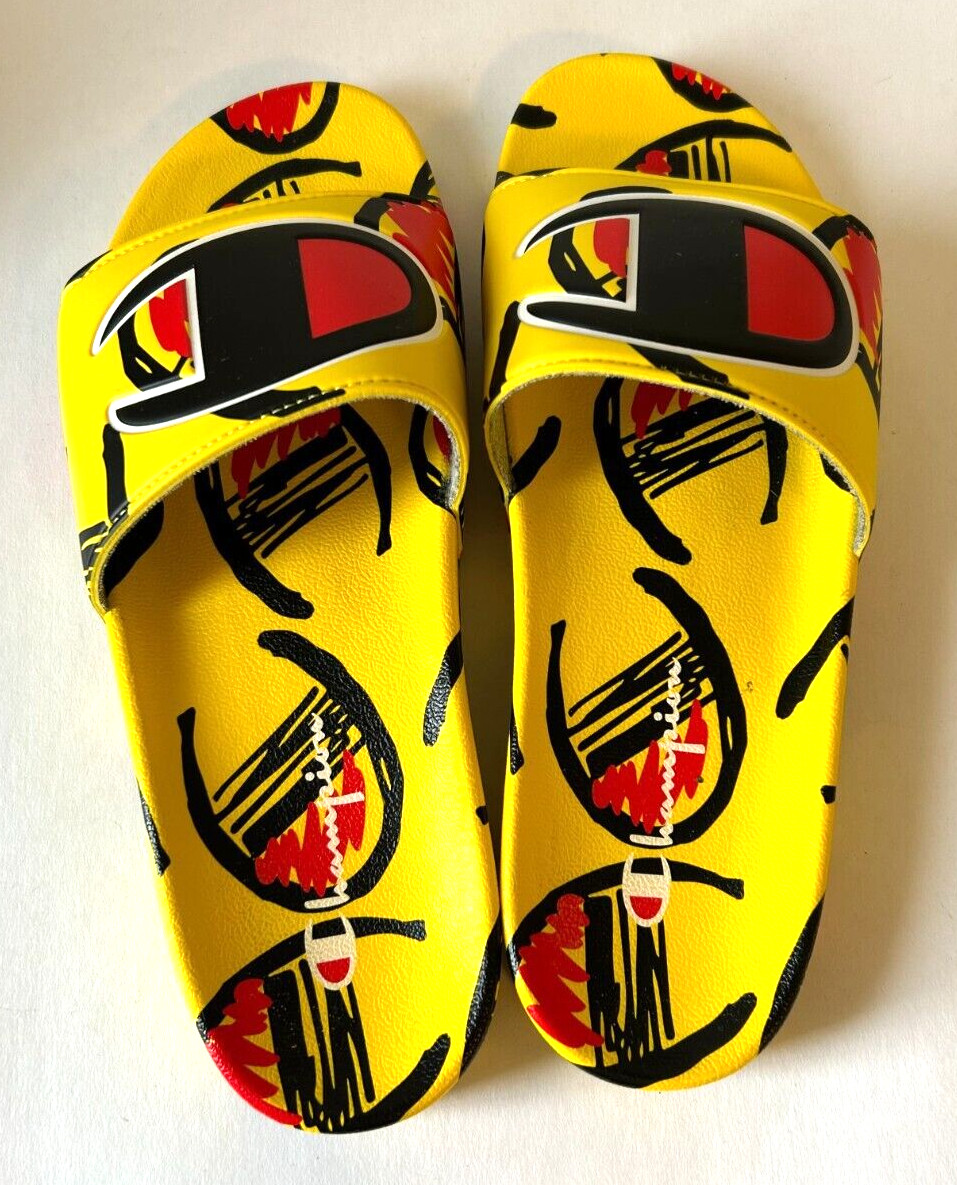 chanclas champion amarillas