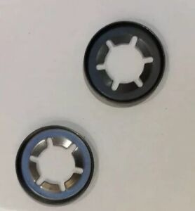 2 x Mac Allister Mower Wheel Retaining Push On Washers For 10mm Axle FAST POST