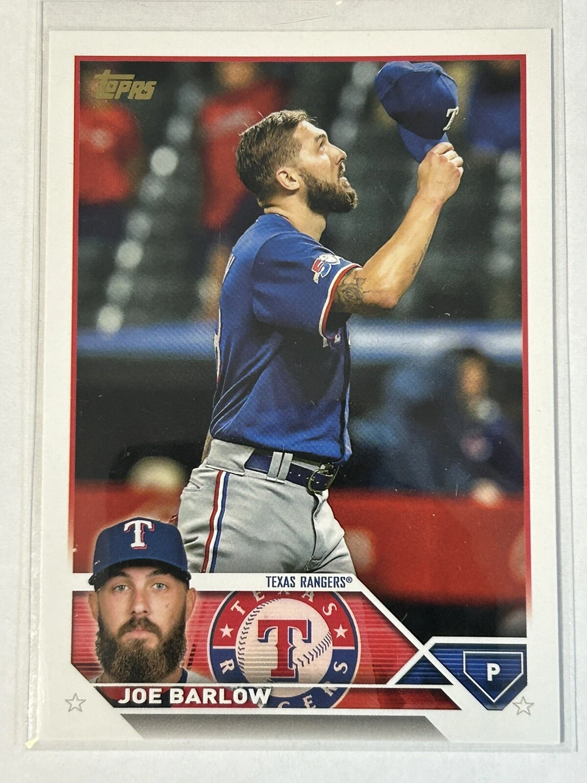 2023 Topps Joe Barlow Golden Mirror Image Variation SSP Rangers #139