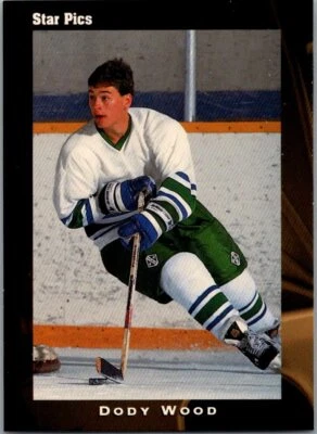 1991 Dody Wood #12 San Jose Sharks 91-PROHKC#1 - Image 1 of 2