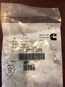 Cummins WASHER,PLAIN 3042329 Pack of 8 NEW - Imagen 1 de 2