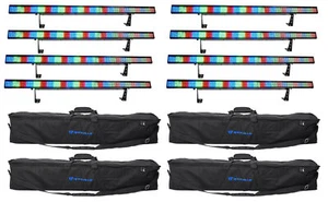 8) Chauvet COLORSTRIP 4 Ch. DMX Multi-Color DJ Light Bar/Color Strips+Carry Case - Picture 1 of 11