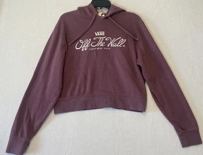 Vans Off The Wall Sudadera Recortada SUDADERA CON CAPUCHA Mujer’s Pullover Suave Talla PEQUEÑA Foto 1 de 4