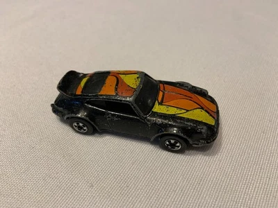 Hot Wheels Turbo Blast 600 P-911 1977 negro raro conjunto coche vintage diecast Redline Foto 1 de 4