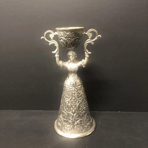 "Vaso tradicional alemán para boda tamaño 9"" vaso de chupito plateado" - Imagen 1 de 13