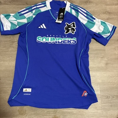 Nuevo con etiquetas Adidas 2025 Seattle Sounders Third Auténtico MLS Jersey Kit Para Hombres M $150 Foto 1 de 2