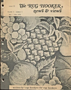 #22 The Rug Hooker News & Views May 1976 Hooking Magazine Instructions Pattern - Picture 1 of 2