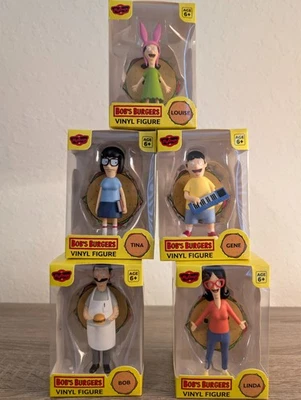 Figura de vinilo Bob's Burgers construida por CultureFly Bob, Linda, Tina, Gene y Louise Foto 1 de 4