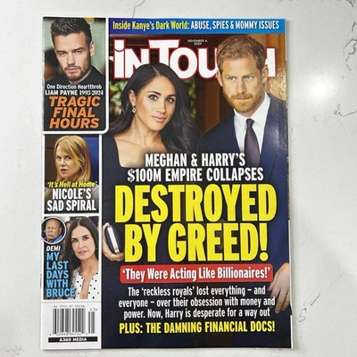 In Touch Magazine November 2024 Meghan Harry Empire Collapse Liam Payne - Image 1 of 4