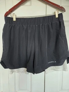 YoungLA Shorts Men XL Black Athleisure Lined Gym Workout Y2K Hype 3.5" Inseam - Picture 1 of 12