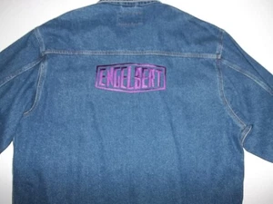 Vintage ENGELBERT HUMPERDINCK Denim Jean Jacket Sz XL Embroidered RARE - Picture 1 of 23