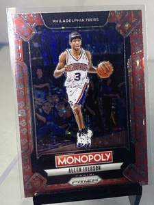 2024-25 Panini Prizm Monopoly Allen Iverson SP Car Variation Philadelphia 76ers - Picture 1 of 2