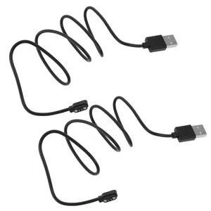 2 Pcs Charging Cable Data Cord Smartwatch Magnetic Usb Holders - Picture 1 of 10