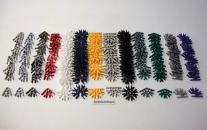 KNEX VERBINDER KONVOLUT 130 Stück weiß rot gelb grau granit grün lila + Teile - Bild 1 von 3