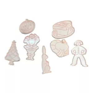 Lote de 7 cortadores de galletas navideñas vintage Stanley Home Products Navidad Pascua - Imagen 1 de 10