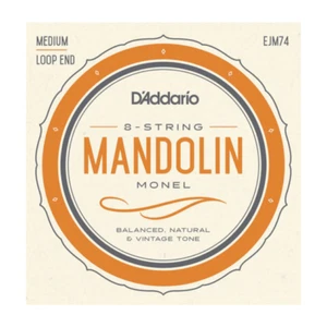 D'Addario EJM74 Monel Mandolin Strings; 8-String set loop end 11-40 - Picture 1 of 2
