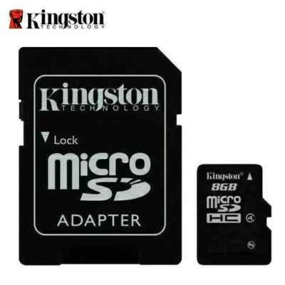 Kingston 8GB microSD Class 4 C4 micro SD SDHC 8G microSDHC memroy card SDC4/8GB - Image 1 of 2