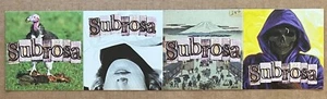 Subrosa - Never Bet The Devil Your Head RARE promo 4-in-1 sticker '97 - Picture 1 of 2