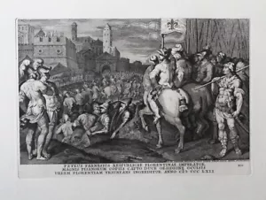 Pietro Farnese Florenz Firenze Pisa Landsknechte Taddeo Zuccari Georg Prenner - Bild 1 von 1