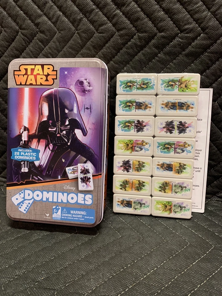 NEW Star Wars Domino Set in Collectible Metal Tin by Cardinal Games Open Box - Image 1 of 4
