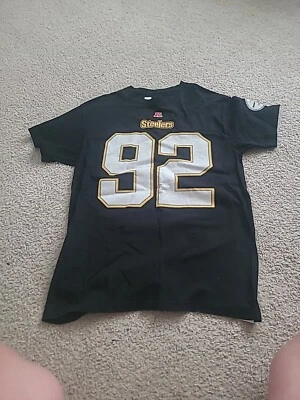 Bonita Camiseta Jersey Pittsburgh Steelers James Harrison #92 Talla M Foto 1 de 3