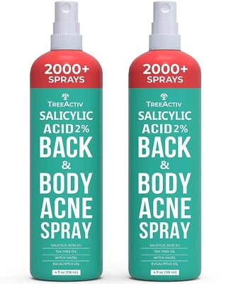 TreeActiv Salicylic Acid Back & Body Acne Spray Shrinks Body Acne 4 fl oz 2pack - Image 1 of 4