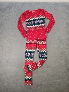 Cat & Jack 4 Kids 2pc Christmas Fair Isle Snuggly Soft Pajama Set - Picture 1 of 5