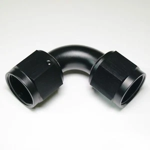 AN to AN Flare Female 90 Degree Coupler Union - 10 AN - Foto 1 di 1