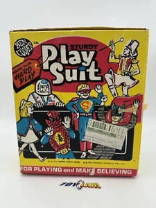 Vintage 1972 BATMAN Ben Cooper Halloween Costume Sturdy Play Suit Mask MINT 🦇 - Picture 1 of 17