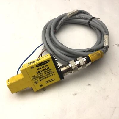 Banner SME312FVQD Mini-Beam Fiber Optic Amplifier, Voltage: 10-30VDC, With Cable - Image 1 of 4