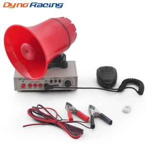 12V 130dB Customizable Sound Car Warning Alarm Horn Speaker w/Amplifiers MIC - Picture 1 of 9