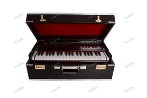 Handmade Portable 3.5 Octave 9 Stopper Laying Style Harmonium Baja With Coupler - Picture 1 of 16