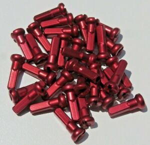 14mm RED  Alloy Aluminum spoke nipple 14g (2.0mm) Custom amounts